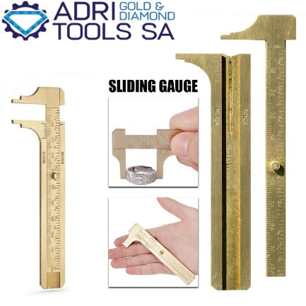 BRASS SLIDING GAUGE - 100MM