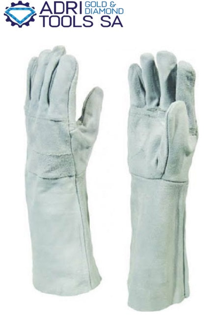 CHROME LEATHER GLOVES- 14.5''