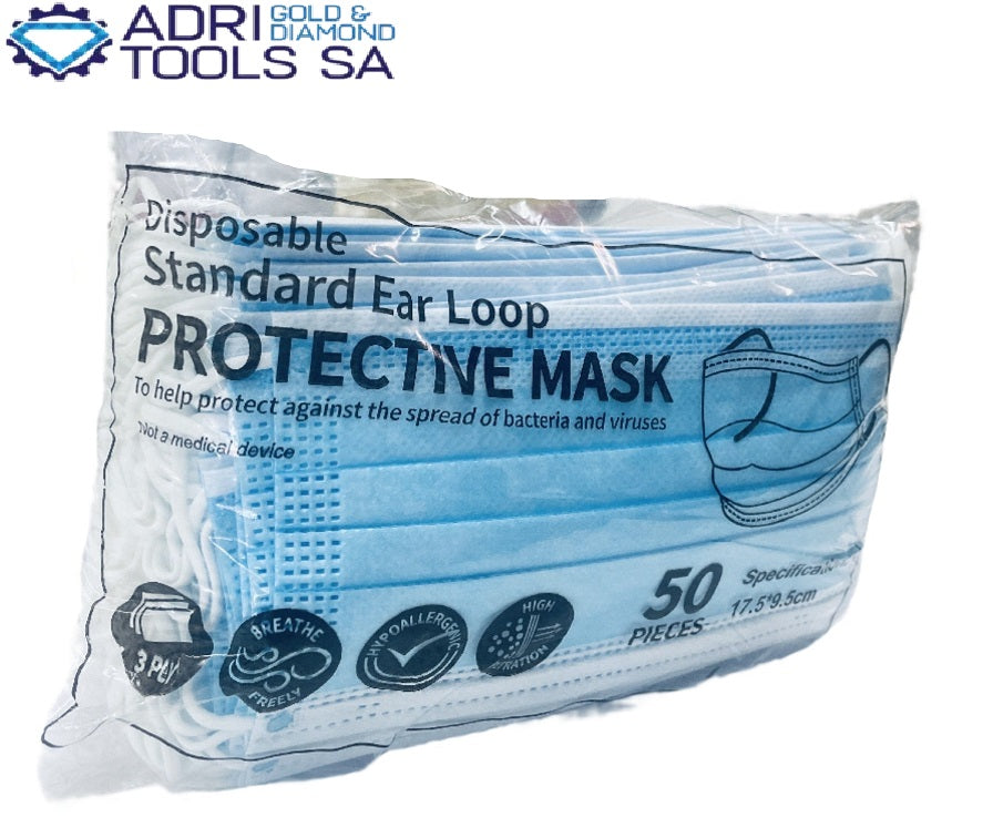 3 PLY PROTECTIVE MASK - 50 PACK