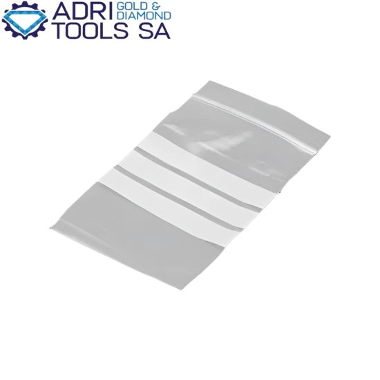 ZIPLOCK BAGS WITH STRIPES - 100 PACK